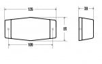 Комплект от 2 бр Габарит Мигач с крушка крушки бяло стъкло 12v - 24v  Камион Трактор Багер Селскостопански Машини