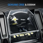 76 см Многорежимен Лед Диоден Бар Прожектор Къси/Дълги Светлини Комбинирана Combo - Flood и Spot Светлина серия IM RGB подсветка със 7 различни цвята 30800LM лумена 12-24V