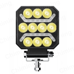 Led lampa cu halogen lumina rosu pentru camioane tractor, roll bar, ATV, jeep, utilaje agricole, 101 x 101 x 37 mm, 15W