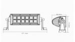 20 См Мощен LED бар  36W 12 LED 12V 24V АТВ, За Джип, 4х4, Offroad, Камион  