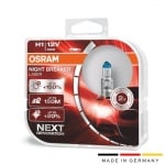 Комплект от 2 броя халогенни крушки Osram H1, Х1,  Night Breaker Laser Next Gen +150%, 55W, 12V, P14.5S