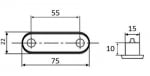 LED Светодиоден Габарит, Маркер, Токос, С Гума, Бял Цвят, Овален, Е-Mark, 12V, 7,5 см