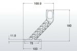 Комплект 2 броя ЛЕД LED странични гумени рогчета / маркери, габаритни светлини за камиони, тир, ремарке, каравана - 12V / 24V - бяло, oранжево, червено