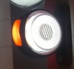 Комплект от 2 броя LED ЛЕД светодиодни габарити, токоси, рогче 24V с три светлини бяла,жълта,червена Неон Ефект за ремаркета, платформи, камиони и др.