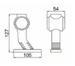 2бр Комплект LED Лед габарити светлини тип рогче за камион ремарке тир бус 12V/24V