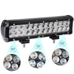 30 См Мощен LED бар с Комбинирана Combo светлина 72W 24 LED 12V 24V АТВ, Джип, 4х4, Offroad 